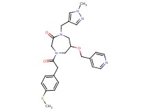 1-[(1-methyl-1H-pyrazol-4-yl)methyl]-4-{[4-(methylthio)phenyl]acetyl}-6-(4-pyridinylmethoxy)-1,4-diazepan-2-one