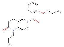 (4aS*,8aR*)-6-(2-propoxybenzoyl)-1-propyloctahydro-1,6-naphthyridin-2(1H)-one