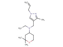 N-[(1-allyl-3-methyl-1H-pyrazol-4-yl)methyl]-N-ethyl-2,2-dimethyltetrahydro-2H-pyran-4-amine