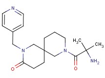 8-(2-methylalanyl)-2-(4-pyridinylmethyl)-2,8-diazaspiro[5.5]undecan-3-one
