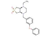 (4aR*,7aS*)-1-ethyl-4-(3-phenoxybenzyl)octahydrothieno[3,4-b]pyrazine 6,6-dioxide