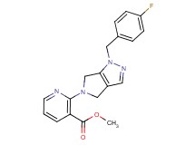 methyl 2-[1-(4-fluorobenzyl)-4,6-dihydropyrrolo[3,4-c]pyrazol-5(1H)-yl]nicotinate