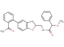 N-{[5-(2-acetylphenyl)-2,3-dihydro-1-benzofuran-2-yl]methyl}-2-methoxy-2-phenylacetamide
