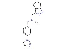 1-[4-(1H-imidazol-1-yl)phenyl]-N-methyl-N-(1,4,5,6-tetrahydrocyclopenta[c]pyrazol-3-ylmethyl)methanamine