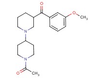 (1'-acetyl-1,4'-bipiperidin-3-yl)(3-methoxyphenyl)methanone