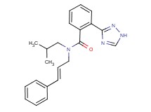N-isobutyl-N-[(2E)-3-phenylprop-2-en-1-yl]-2-(1H-1,2,4-triazol-3-yl)benzamide