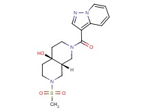 (4aR*,8aR*)-2-(methylsulfonyl)-7-(pyrazolo[1,5-a]pyridin-3-ylcarbonyl)octahydro-2,7-naphthyridin-4a(2H)-ol