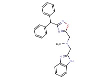 (1H-benzimidazol-2-ylmethyl){[3-(diphenylmethyl)-1,2,4-oxadiazol-5-yl]methyl}methylamine