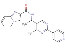 N-{1-[4-methyl-2-(4-pyridinyl)-5-pyrimidinyl]ethyl}imidazo[1,2-a]pyridine-2-carboxamide