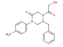 5-benzyl-4-glycoloyl-1-(4-methylphenyl)-2-piperazinone