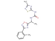 N-{1-[3-(2-methylphenyl)-1,2,4-oxadiazol-5-yl]ethyl}-N'-(3-methyl-1,2,4-thiadiazol-5-yl)urea