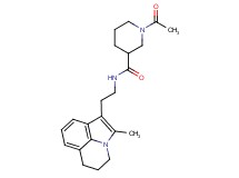 1-acetyl-N-[2-(2-methyl-5,6-dihydro-4H-pyrrolo[3,2,1-ij]quinolin-1-yl)ethyl]-3-piperidinecarboxamide
