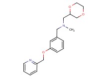 (1,4-dioxan-2-ylmethyl)methyl[3-(pyridin-2-ylmethoxy)benzyl]amine