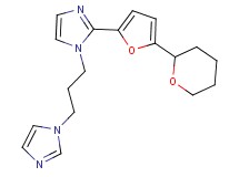 1-[3-(1H-imidazol-1-yl)propyl]-2-[5-(tetrahydro-2H-pyran-2-yl)-2-furyl]-1H-imidazole