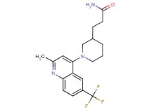 3-{1-[2-methyl-6-(trifluoromethyl)-4-quinolinyl]-3-piperidinyl}propanamide