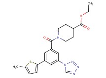 ethyl 1-[3-(5-methyl-2-thienyl)-5-(1H-tetrazol-1-yl)benzoyl]-4-piperidinecarboxylate