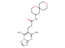3-(5,7-dimethyl[1,2,4]triazolo[1,5-a]pyrimidin-6-yl)-N-1,9-dioxaspiro[5.5]undec-4-ylpropanamide