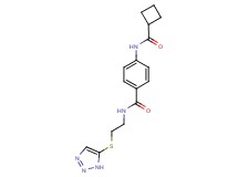 4-[(cyclobutylcarbonyl)amino]-N-[2-(1H-1,2,3-triazol-5-ylthio)ethyl]benzamide