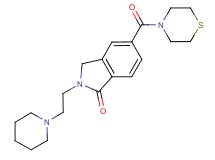 2-(2-piperidin-1-ylethyl)-5-(thiomorpholin-4-ylcarbonyl)isoindolin-1-one