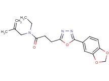 3-[5-(1,3-benzodioxol-5-yl)-1,3,4-oxadiazol-2-yl]-N-ethyl-N-(2-methyl-2-propen-1-yl)propanamide