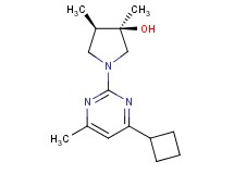 (3R*,4R*)-1-(4-cyclobutyl-6-methyl-2-pyrimidinyl)-3,4-dimethyl-3-pyrrolidinol