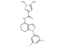 N-[1-(3,5-difluorophenyl)-4,5,6,7-tetrahydro-1H-indazol-4-yl]-1,5-dimethyl-1H-pyrazole-3-carboxamide