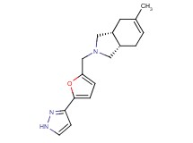 (3aR*,7aS*)-5-methyl-2-{[5-(1H-pyrazol-3-yl)-2-furyl]methyl}-2,3,3a,4,7,7a-hexahydro-1H-isoindole