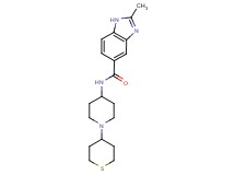 2-methyl-N-[1-(tetrahydro-2H-thiopyran-4-yl)piperidin-4-yl]-1H-benzimidazole-5-carboxamide