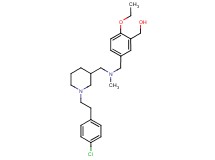 (5-{[({1-[2-(4-chlorophenyl)ethyl]-3-piperidinyl}methyl)(methyl)amino]methyl}-2-ethoxyphenyl)methanol