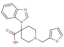 4-(1H-benzimidazol-1-yl)-1-(2-furylmethyl)piperidine-4-carboxylic acid