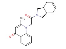 1-{2-[(3aR*,7aS*)-1,3,3a,4,7,7a-hexahydro-2H-isoindol-2-yl]-2-oxoethyl}-2-methyl-4(1H)-quinolinone