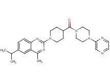 6-isopropyl-4-methyl-2-(4-{[4-(2-pyrazinyl)-1-piperazinyl]carbonyl}-1-piperidinyl)quinazoline