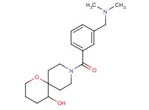 9-{3-[(dimethylamino)methyl]benzoyl}-1-oxa-9-azaspiro[5.5]undecan-5-ol