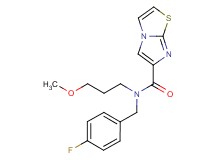 N-(4-fluorobenzyl)-N-(3-methoxypropyl)imidazo[2,1-b][1,3]thiazole-6-carboxamide