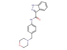 N-[4-(4-morpholinylmethyl)phenyl]-1H-indazole-3-carboxamide trifluoroacetate