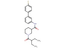 1-(2-ethylbutanoyl)-N-(4'-fluoro-3-biphenylyl)-3-piperidinecarboxamide