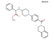 methyl (2S)-({1-[4-(3,4-dihydro-2(1H)-isoquinolinylcarbonyl)phenyl]-4-piperidinyl}amino)(phenyl)acetate