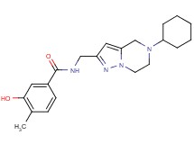 N-[(5-cyclohexyl-4,5,6,7-tetrahydropyrazolo[1,5-a]pyrazin-2-yl)methyl]-3-hydroxy-4-methylbenzamide