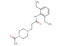3-(4-acetylpiperazin-1-yl)-N-(2,6-diethylphenyl)propanamide