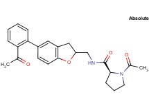 1-acetyl-N-{[5-(2-acetylphenyl)-2,3-dihydro-1-benzofuran-2-yl]methyl}-L-prolinamide