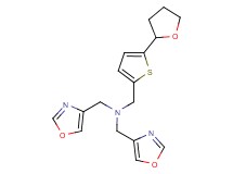 1-(1,3-oxazol-4-yl)-N-(1,3-oxazol-4-ylmethyl)-N-{[5-(tetrahydrofuran-2-yl)-2-thienyl]methyl}methanamine