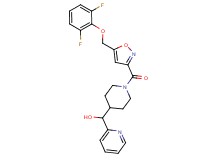[1-({5-[(2,6-difluorophenoxy)methyl]-3-isoxazolyl}carbonyl)-4-piperidinyl](2-pyridinyl)methanol