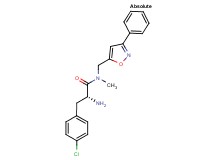 4-chloro-N-methyl-N-[(3-phenyl-5-isoxazolyl)methyl]-D-phenylalaninamide hydrochloride