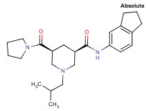 (3R,5S)-N-(2,3-dihydro-1H-inden-5-yl)-1-isobutyl-5-(1-pyrrolidinylcarbonyl)-3-piperidinecarboxamide