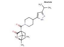 (1R,4S)-4-{[4-(3-isopropyl-1H-pyrazol-5-yl)piperidin-1-yl]carbonyl}-1,7,7-trimethyl-2-oxabicyclo[2.2.1]heptan-3-one