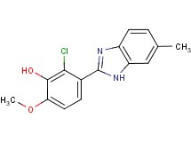 2-chloro-6-methoxy-3-(6-methyl-1H-benzimidazol-2-yl)phenol