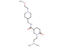 1-[2-(dimethylamino)ethyl]-N-{[1-(2-methoxyethyl)-4-piperidinyl]methyl}-6-oxo-3-piperidinecarboxamide