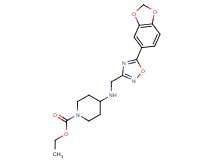ethyl 4-({[5-(1,3-benzodioxol-5-yl)-1,2,4-oxadiazol-3-yl]methyl}amino)piperidine-1-carboxylate