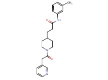 N-(3-methylphenyl)-3-[1-(3-pyridinylacetyl)-4-piperidinyl]propanamide