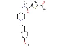 5-acetyl-N-({1-[2-(4-methoxyphenyl)ethyl]-4-piperidinyl}methyl)-N-methyl-2-thiophenecarboxamide